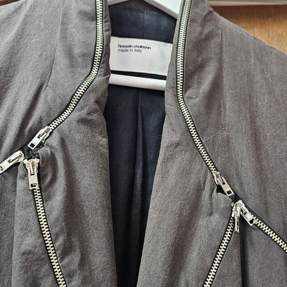Hussein Chalayan, A/W 2003 Cotton Zipped Blazer Jacket - Picture 3 of 12